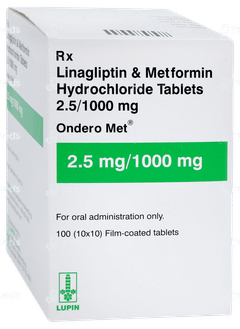 Ondero Met 2.5mg/1000mg Tablet 10