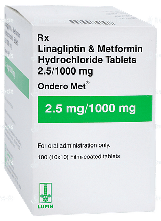 Ondero Met 2.5mg/1000mg Tablet 10