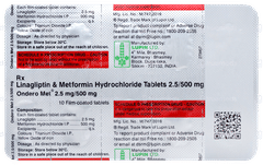 Ondero Met 2.5mg/500mg Tablet 10