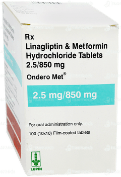 Ondero Met 2.5mg/850mg Tablet 10 Ondero Met 2.5mg/850mg Tablet 10