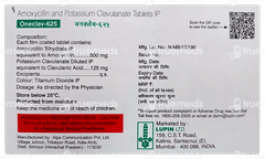 Oneclav 625 Tablet 10 Oneclav 625 Tablet 10