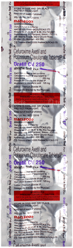 Oratil Cv 250 Tablet 10 Oratil Cv 250 Tablet 10
