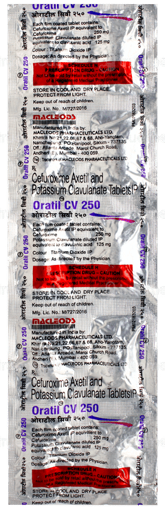 Oratil Cv 250 Tablet 10