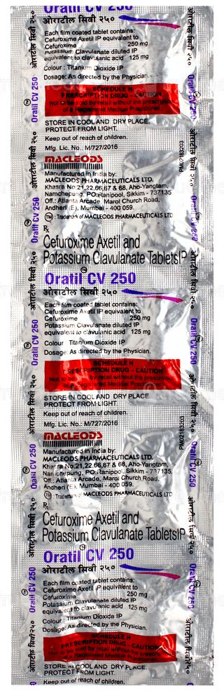 Oratil Cv 250 Tablet 10
