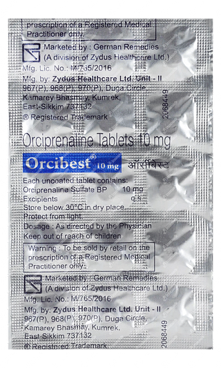 Orcibest 10 MG Tablet 15