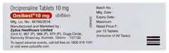 Orcibest 10mg Tablet 15 Orcibest 10mg Tablet 15