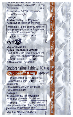 Orcibest 10mg Tablet 15 Orcibest 10mg Tablet 15