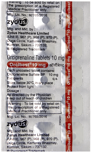 Orcibest 10Mg Tablet 15