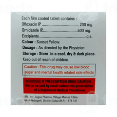 Ornistar 200/500 MG Tablet 10 Ornistar 200/500 MG Tablet 10