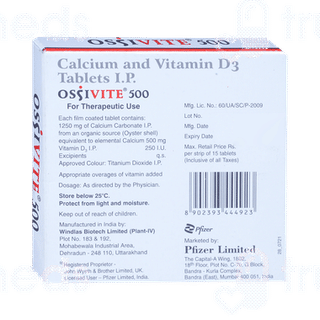 Ossivite 500 Tablet 15