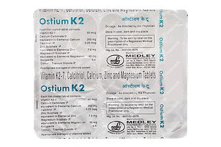 Ostium K2 200 Mg/0.25mcg/50mcg Tablet 15