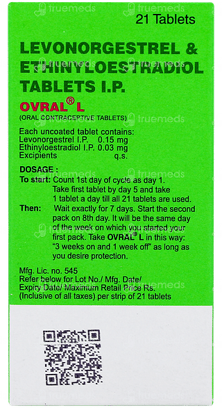 Ovral L Tablet 21