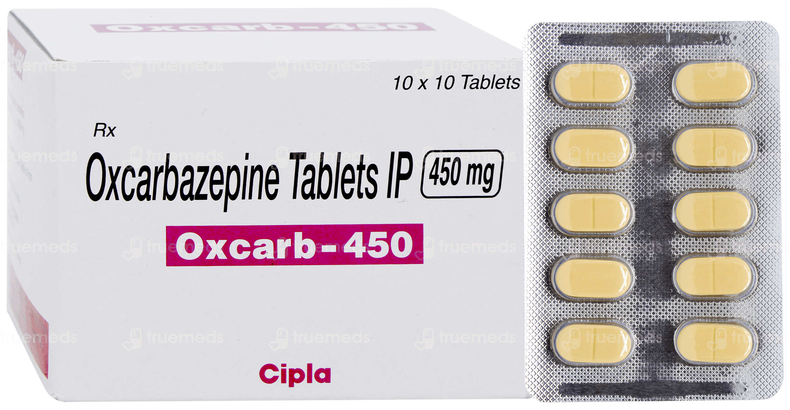 Oxcarb 450 MG | Order Oxcarb 450 MG Tablet Online at Truemeds