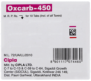 Oxcarb 450 Tablet 10