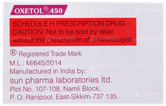 Oxetol 450 Tablet 10 Oxetol 450 Tablet 10