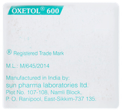 Oxetol 600 Tablet 10 Oxetol 600 Tablet 10