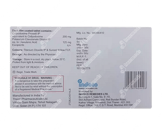 Oxipod Cv 200/125 MG Tablet 10