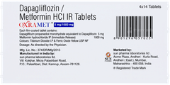 Oxramet 5mg/1000mg Tablet 14 Oxramet 5mg/1000mg Tablet 14