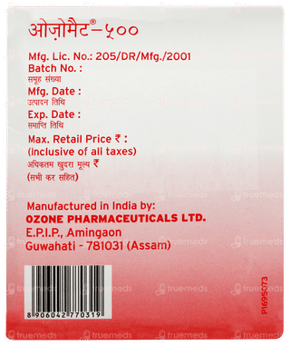 Ozomet 500 Tablet 15