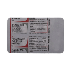 P Zide 750 MG Tablet 10