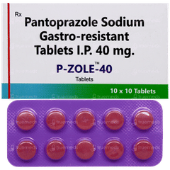 P Zole 40 Tablet 10