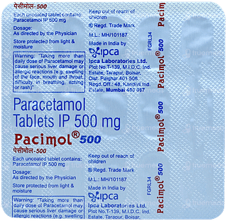 Pacimol 500 Tablet 15