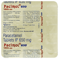 Pacimol 650 Tablet 15