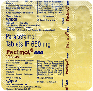 Pacimol 650 Tablet 15