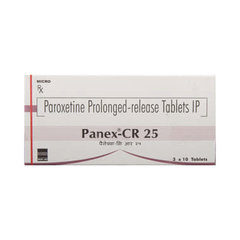 Panex Cr 25 MG Tablet 10