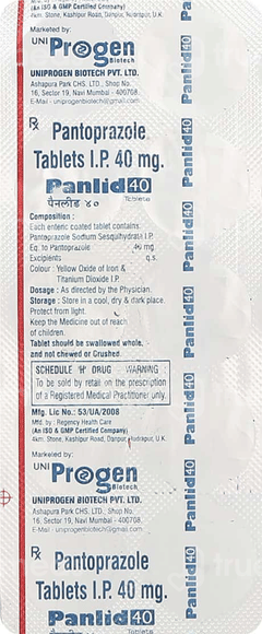Panlid 40 Tablet 10 Panlid 40 Tablet 10