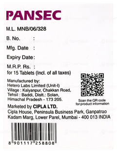 Pansec Tablet 15