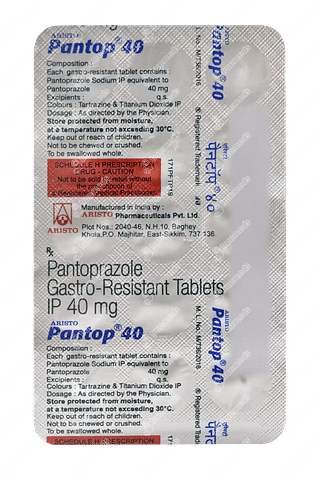 Pantop 40 MG Tablet 15