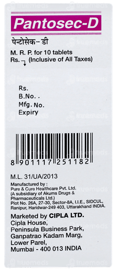 Pantosec D Tablet 10
