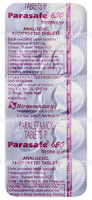 Parasafe 650 MG Tablet 10