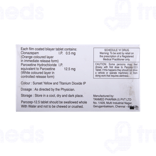 Parozep 12.5/0.5 MG Tablet 10