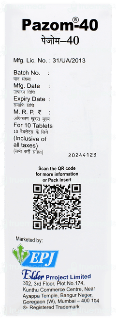 Pazom 40 Tablet 10