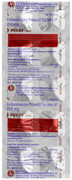 Pecef 200 Tablet 10
