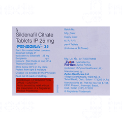 Penegra 25 MG Tablet 4