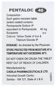 Pentaloc 40 Tablet 15