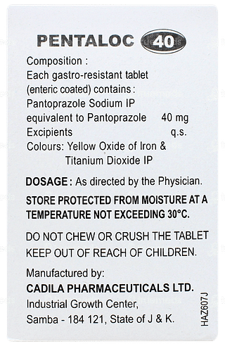 Pentaloc 40 Tablet 15