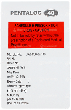 Pentaloc 40 Tablet 15