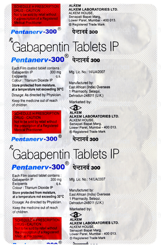 Pentanerv 300 Tablet 10