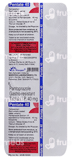 Pentate 40 Tablet 10 Pentate 40 Tablet 10