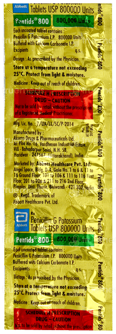 Pentids 800 Tablet 10 Pentids 800 Tablet 10