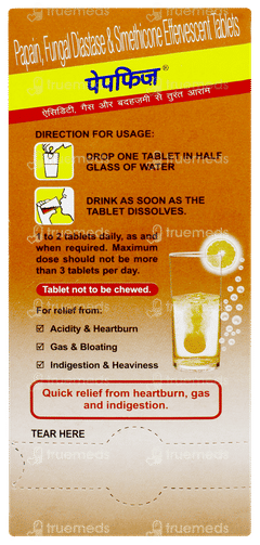 Pepfiz Orange Flavour Effervescent Tablet 2