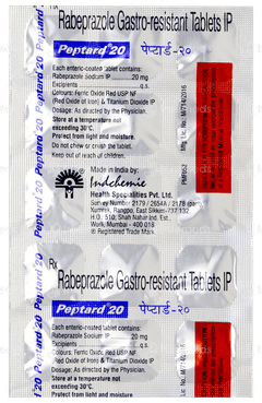 Peptard 20 Tablet 15 Peptard 20 Tablet 15