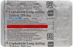 Phexin Bd 750Mg Tablet 10 Phexin Bd 750Mg Tablet 10