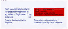 Pioglar 15 Tablet 10 Pioglar 15 Tablet 10