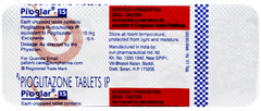 Pioglar 15 Tablet 10 Pioglar 15 Tablet 10