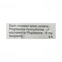 Pioglaz 15 Tablet 10 Pioglaz 15 Tablet 10